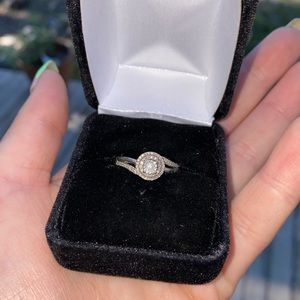 10k white gold Diamond Ring 0.25ct